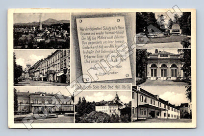 Pohlednice Rakousko Bad Hall multi-view 1889 (M33572)