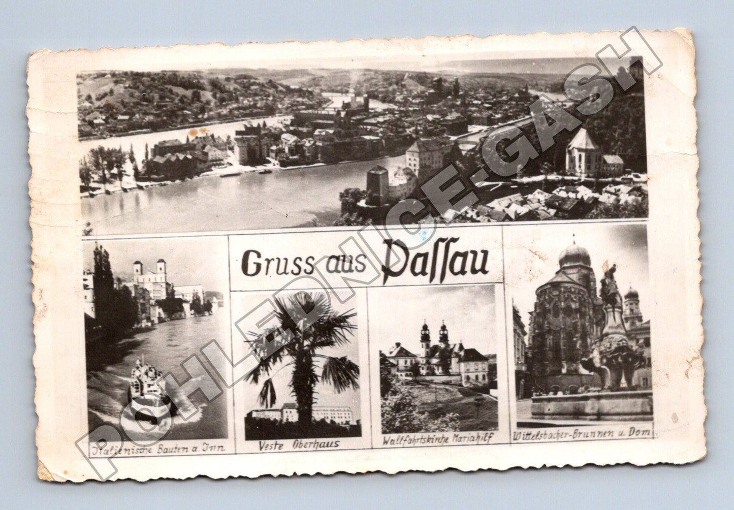 Pohlednice Německo Passau multi-view 1955 (M33579)