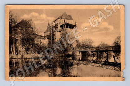 Pohlednice Blatná zámek 1950 (M3358)