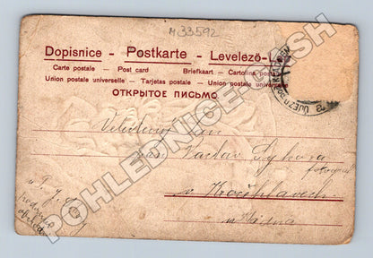 Pohlednice Umělecká žena u vody, rákosí (M33592)