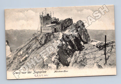Pohlednice Německo Zugspitze Münchner-Haus 1907 (M33595)