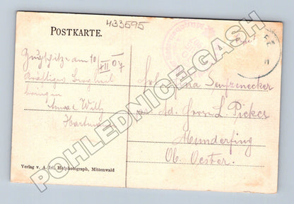 Pohlednice Německo Zugspitze Münchner-Haus 1907 (M33595)