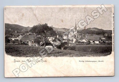 Pohlednice Rakousko Zwettl kostel vesnice (M33596)