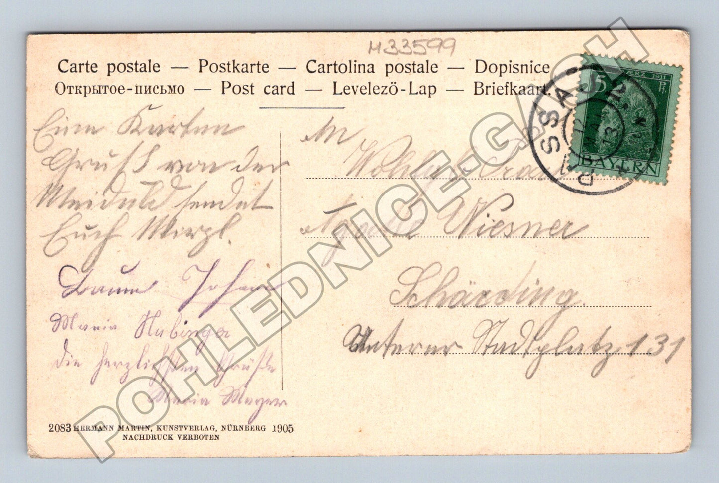 Pohlednice Německo Passau Dom a městský kostel 1905 (M33599)