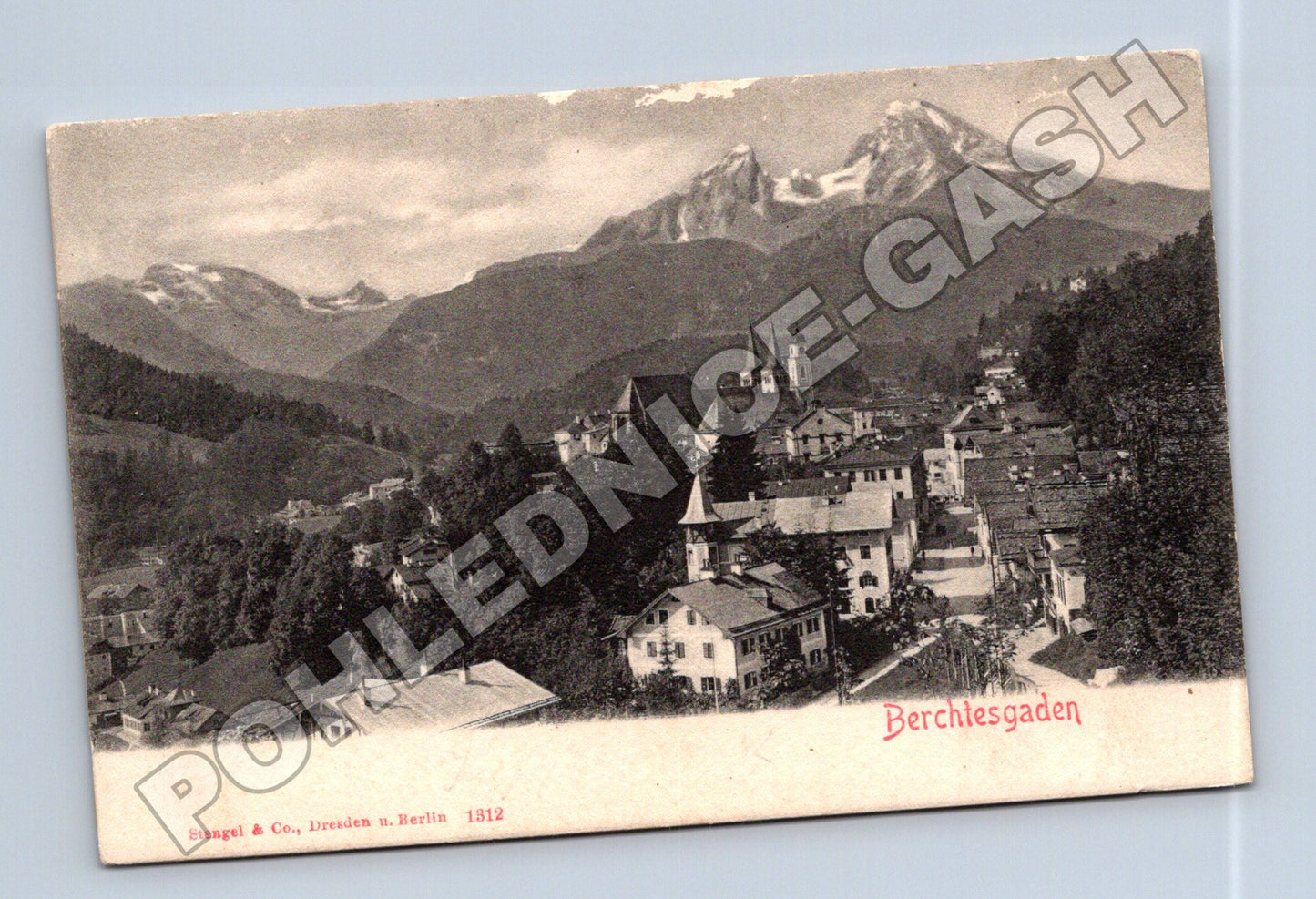 Pohlednice Německo Berchtesgaden s horami (M33601)