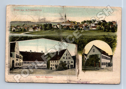 Pohlednice Německo Altomünster Marktplatz 1914 (M33604)