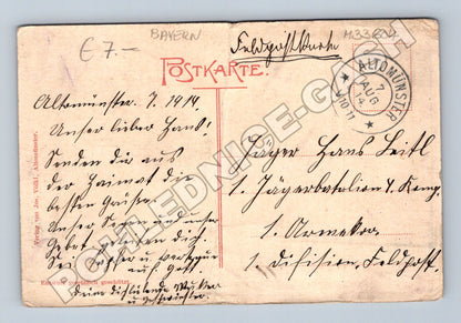 Pohlednice Německo Altomünster Marktplatz 1914 (M33604)