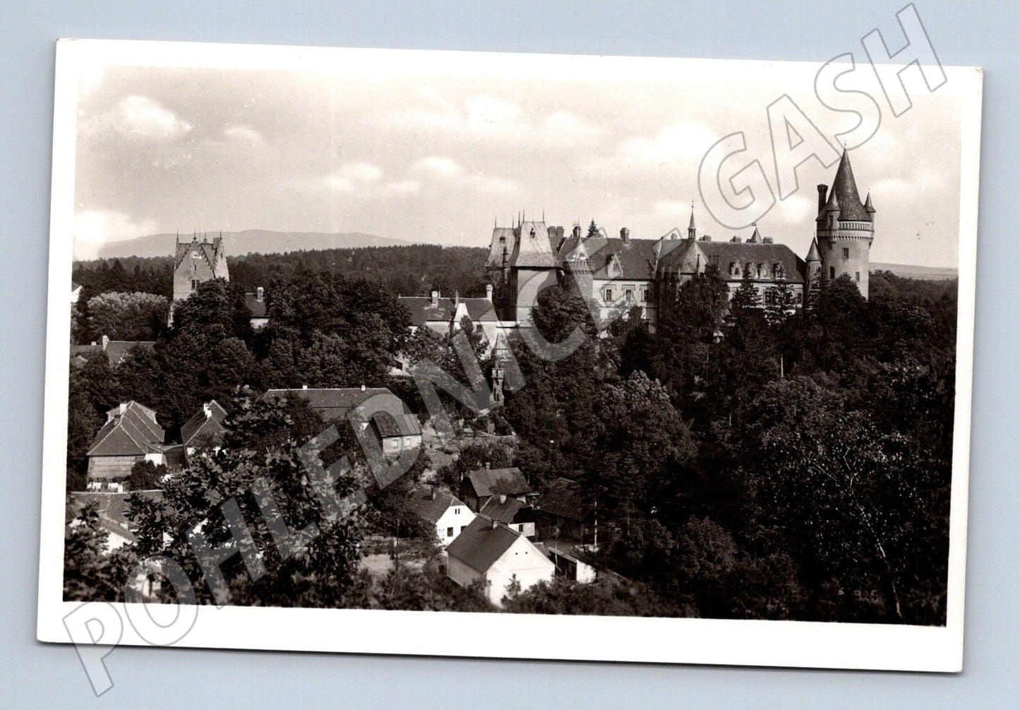 Pohlednice Žleby zámek 1941 (M3361)