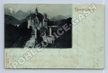 Pohlednice Německo Neuschwanstein hrad 1902 (M33614)