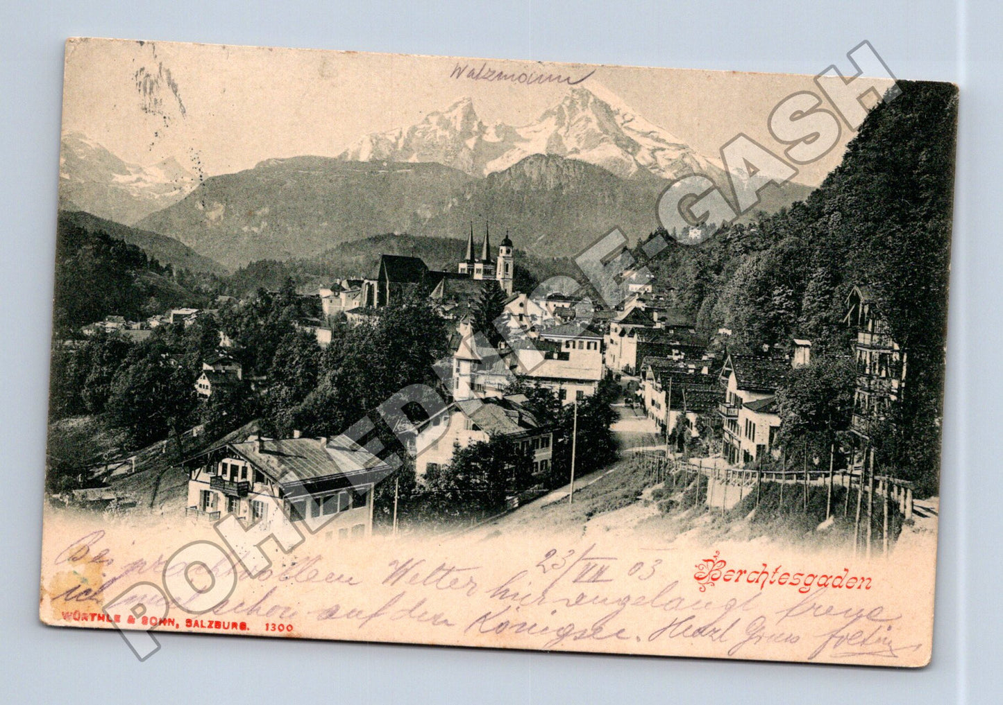 Pohlednice Německo Berchtesgaden Watzmann 1903 (M33619)