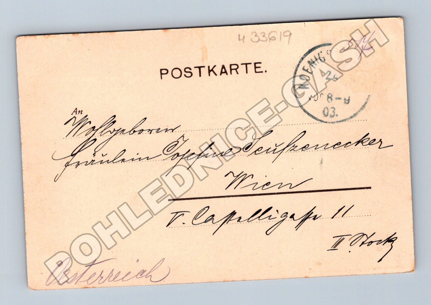 Pohlednice Německo Berchtesgaden Watzmann 1903 (M33619)