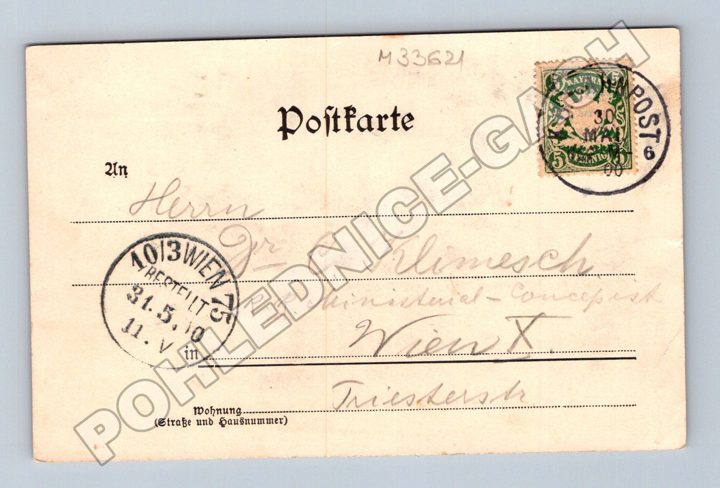 Pohlednice Německo Norimberk Bratwurstglöcklein 1910 (M33621)