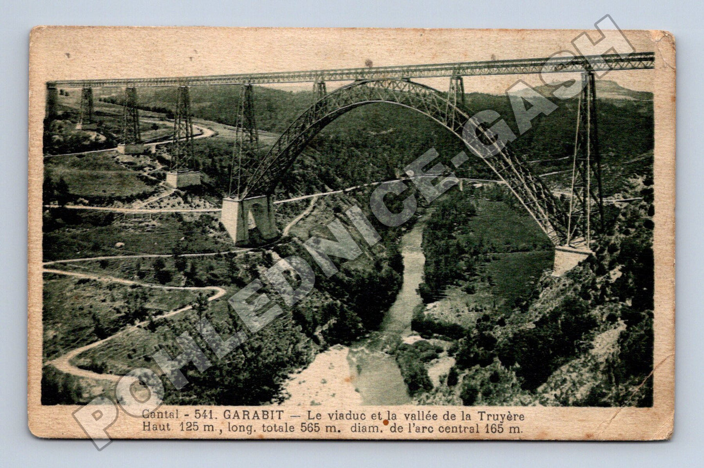 Pohlednice Francie Garabit viadukt 1928 (M33622)