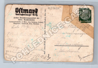 Pohlednice Rakousko Wels panorama města 1938 (M33625)
