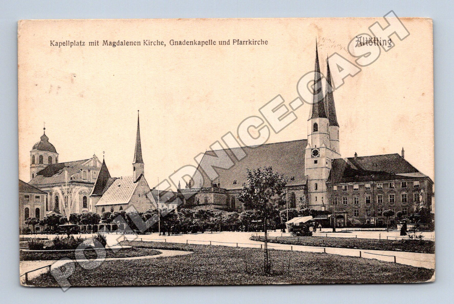 Pohlednice Německo Altötting Kapellplatz kostely (M33628)