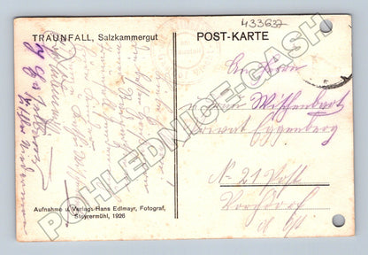 Pohlednice Rakousko Traunfall, Salzkammergut 1926 (M33637)