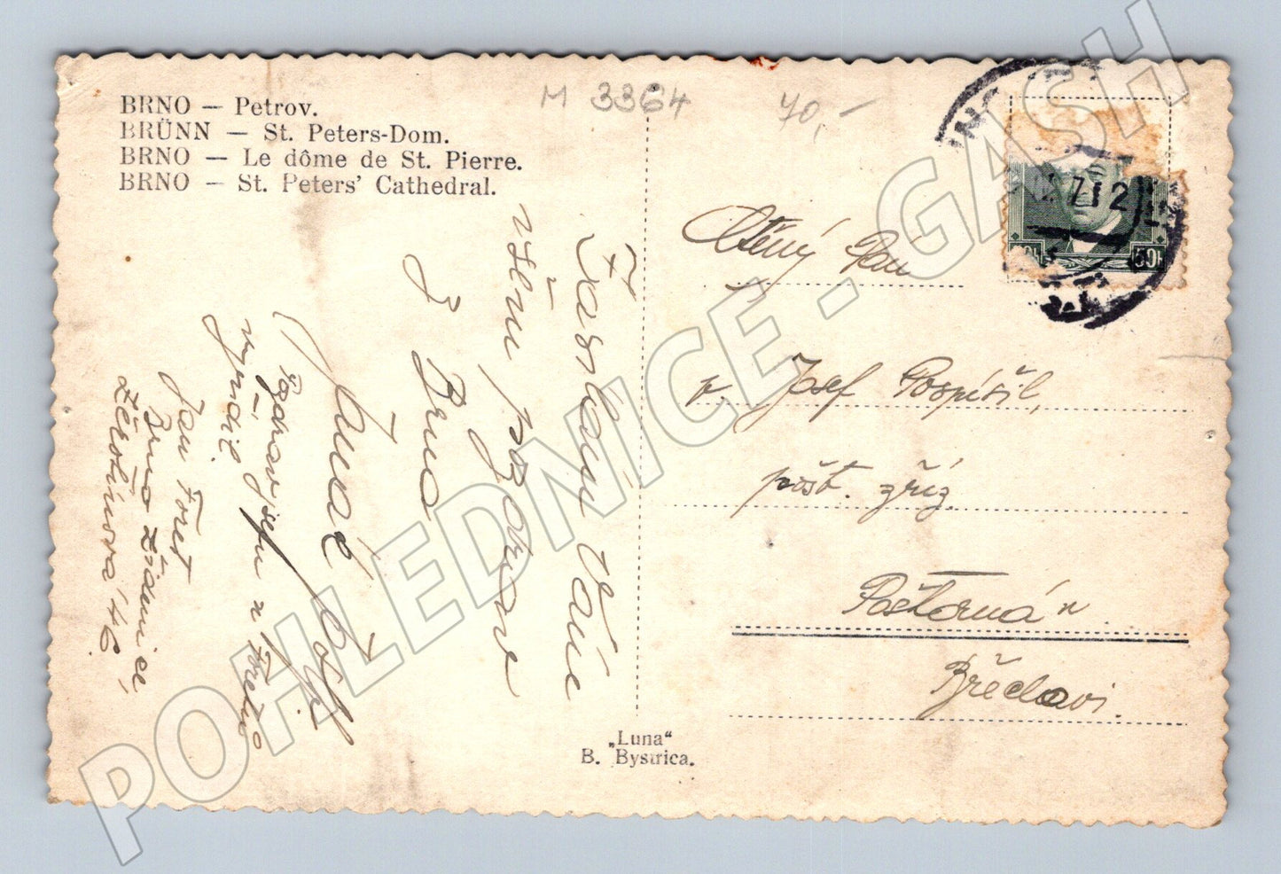 Pohlednice Brno Petrov katedrála (M3364)