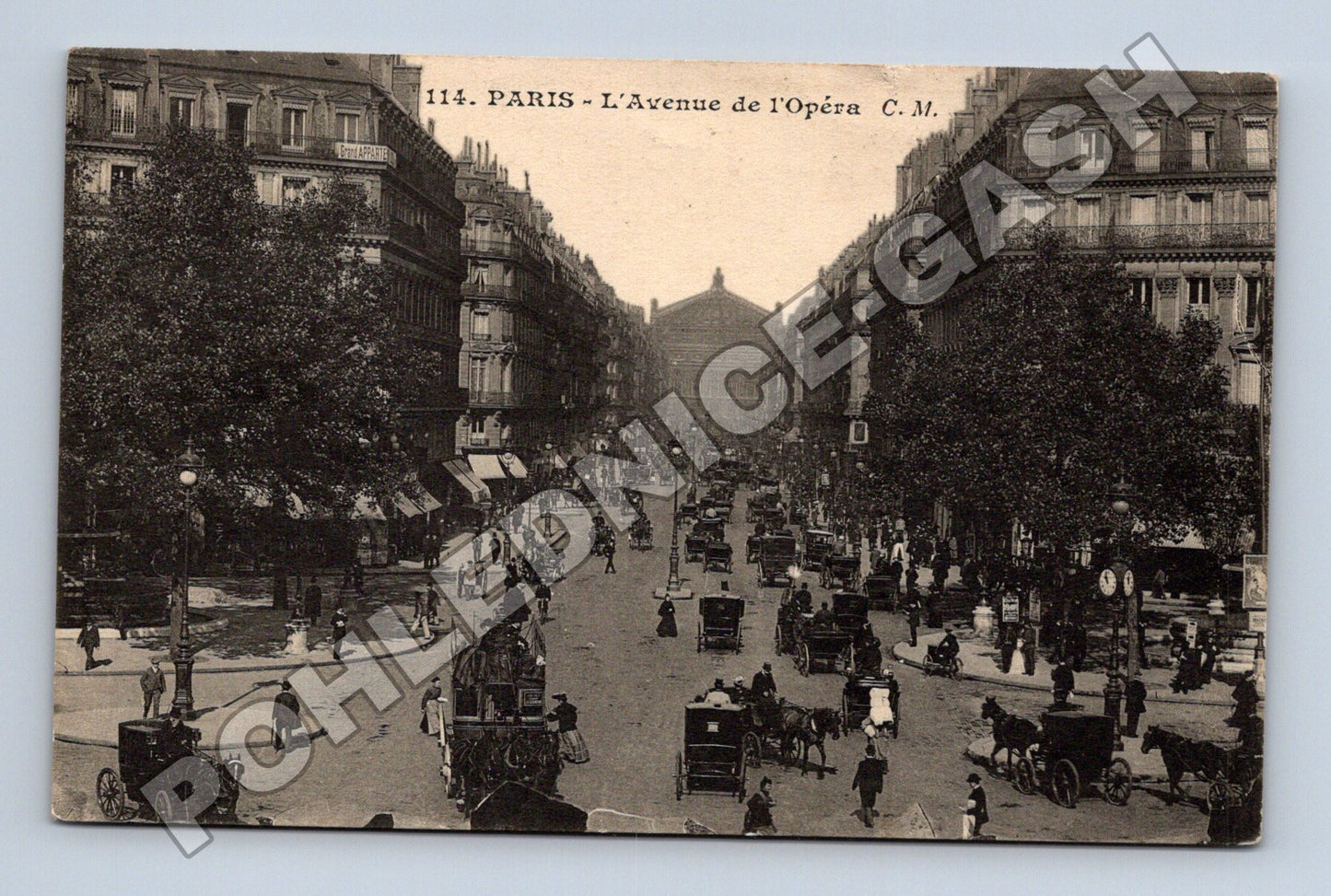 Pohlednice Francie Paříž Avenue de l'Opéra 1910 (M33641)
