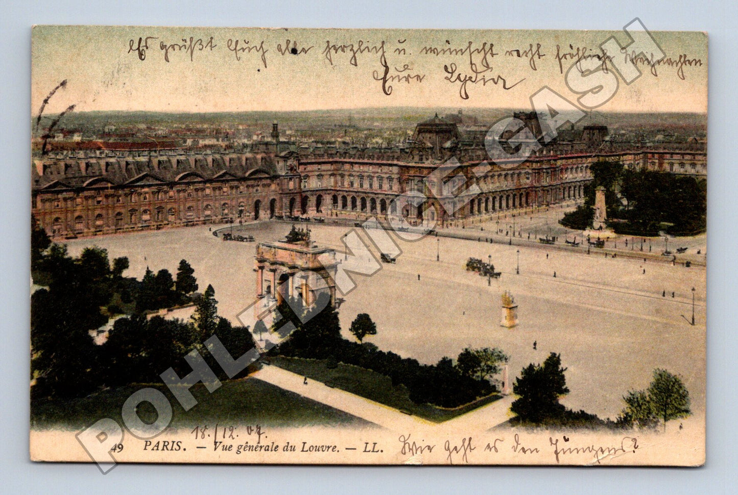 Pohlednice Francie Paříž Louvre 1902 (M33643)