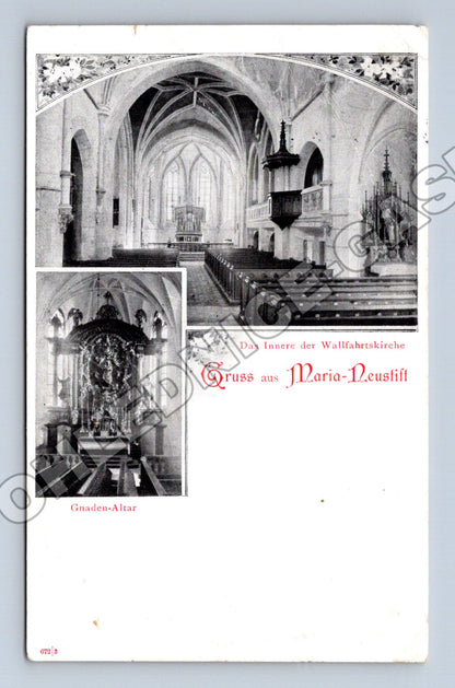 Pohlednice Rakousko Maria-Neustift interiér kostela (M33649)