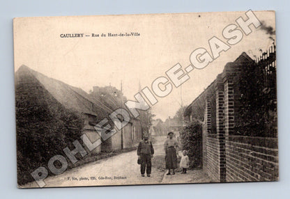 Pohlednice Francie Caullery ulice s lidmi 1916 (M33651)