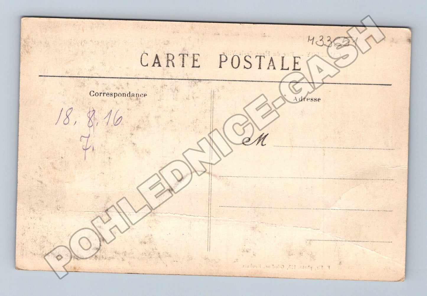 Pohlednice Francie Caullery ulice s lidmi 1916 (M33651)