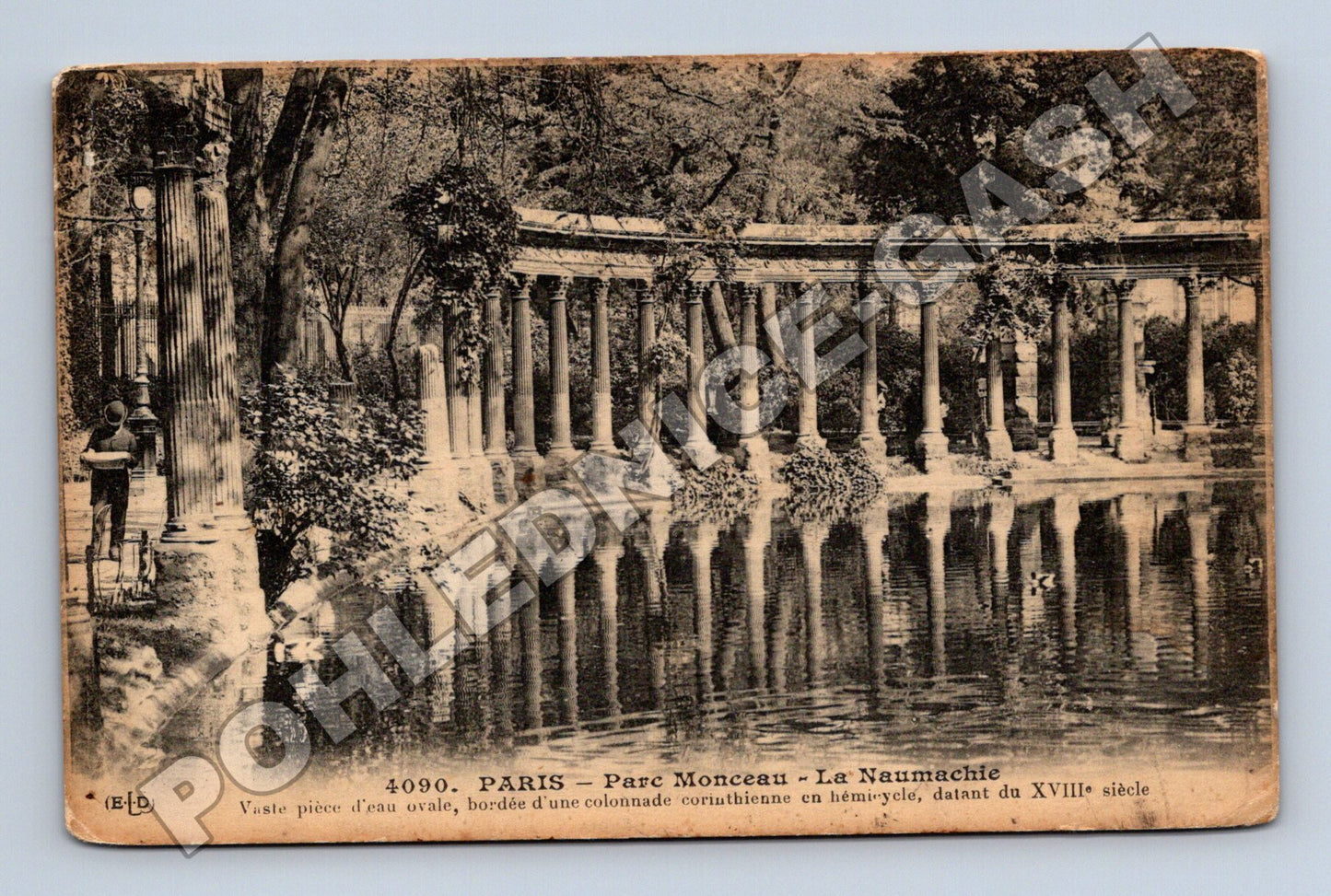 Pohlednice Francie Paris Parc Monceau La Naumachie 1915 (M33655)