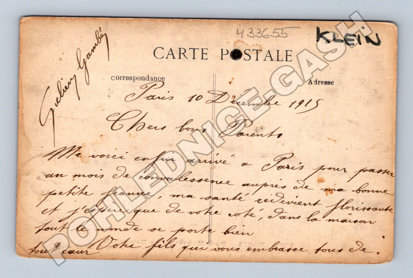 Pohlednice Francie Paris Parc Monceau La Naumachie 1915 (M33655)