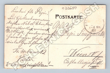 Pohlednice Německo Obersee krajina 1907 (M33659)