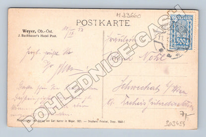 Pohlednice Rakousko Weyer Hotel Post 1921 (M33660)