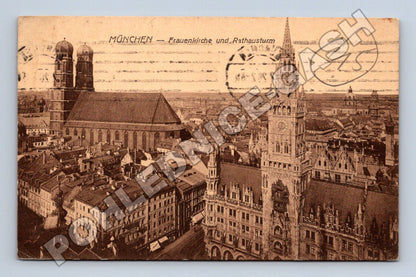 Pohlednice Německo Mnichov Frauenkirche Radnice 1926 (M33663)