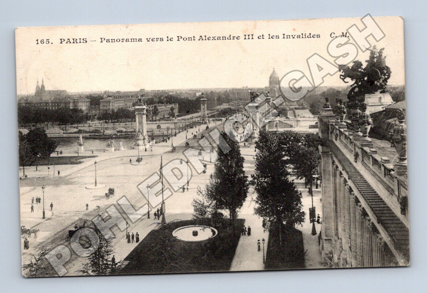 Francie Paříž Pont Alexandre III a Invalidovna 1930 (M33664)