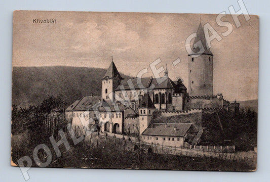 Pohlednice Křivoklát hrad motiv (M3367)