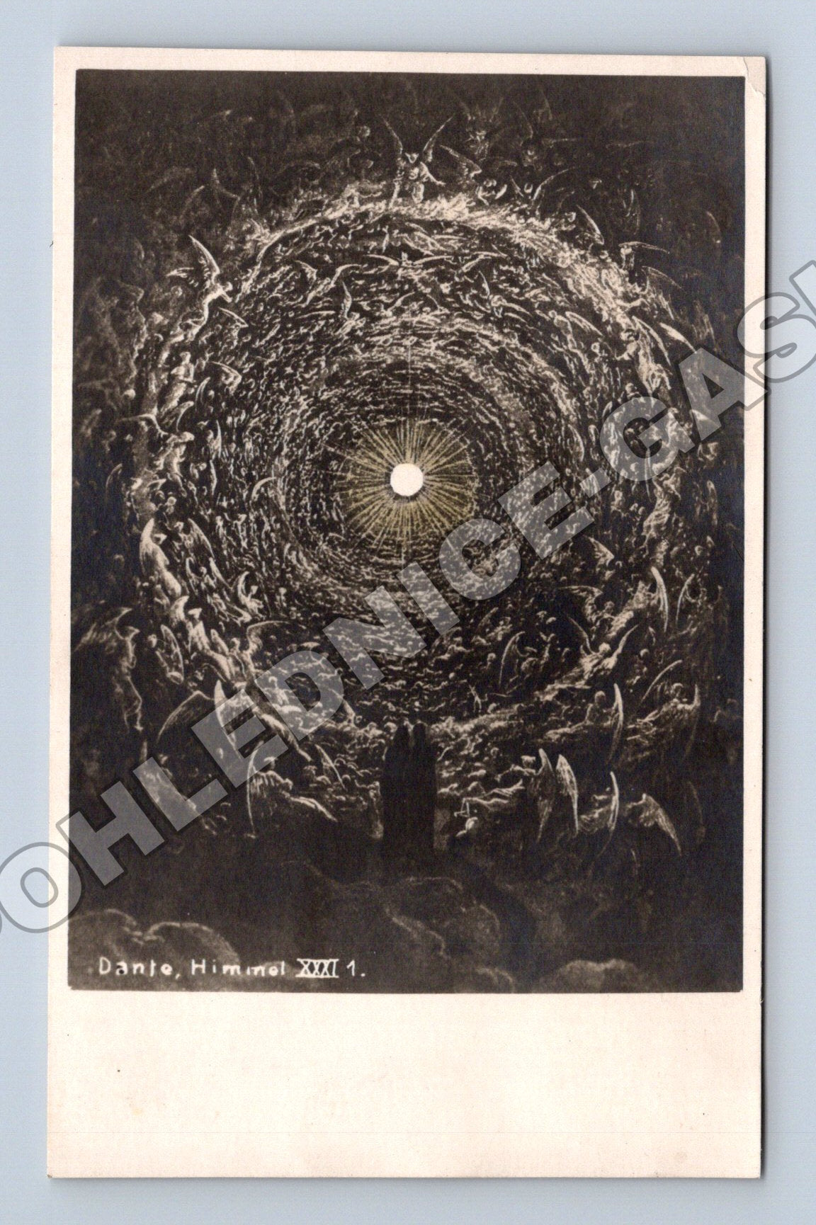 Pohlednice Rakousko Dante nebe umělecký motiv 1955 (M33683)