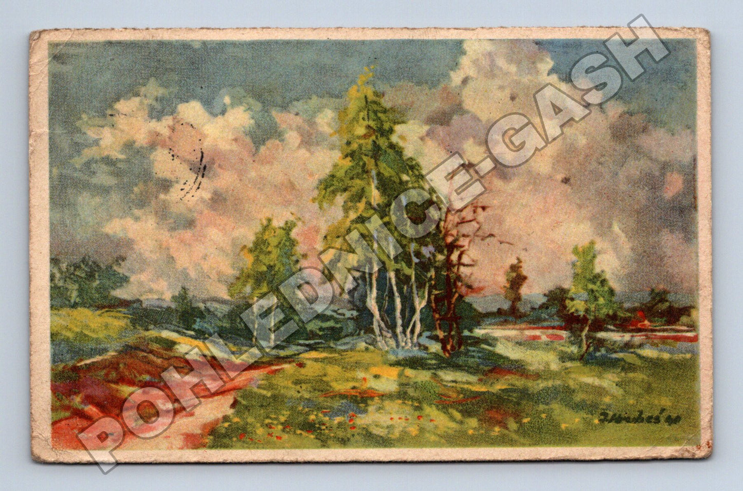 Pohlednice Polička krajina Ženčeš 1940 (M33688)