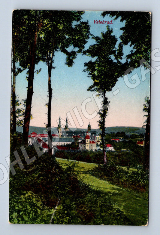 Pohlednice Velehrad barevný motiv 1928 (M3369)