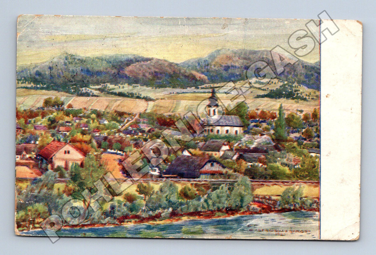 Pohlednice Slovensko Sabinov od východnej strany 1926 (M33697)