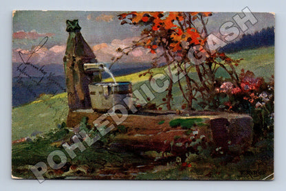 Pohlednice Německo Schwarzwald studna 1913 (M33699)