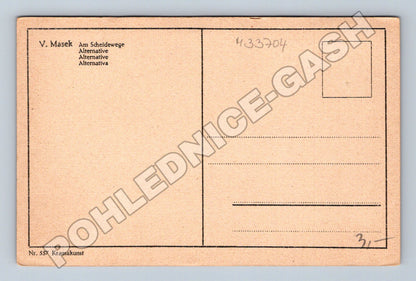 Pohlednice V. Mašek Am Scheidewege malířství (M33704)