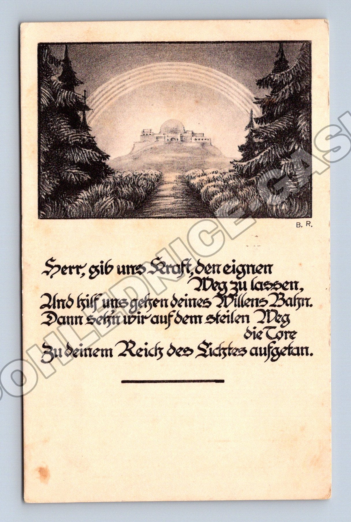 Pohlednice Švýcarsko duchovní motiv text (M33707)