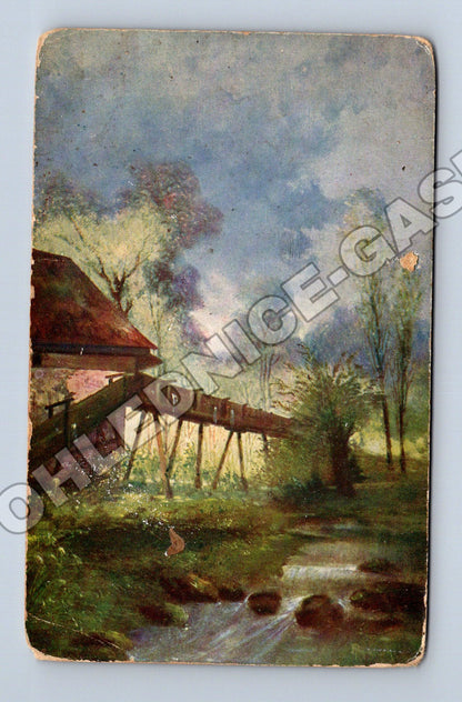 Pohlednice krajina s mlýnem 1911 (M33714)