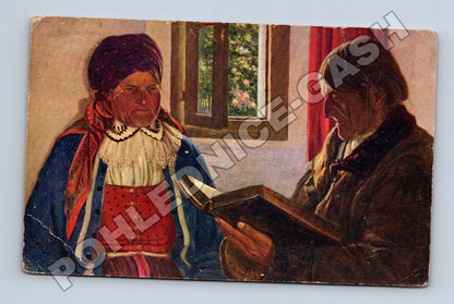 Pohlednice Etnografie Čtení (M33715)