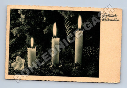 Pohlednice Německo Vánoční svíčky 1937 (M33731)