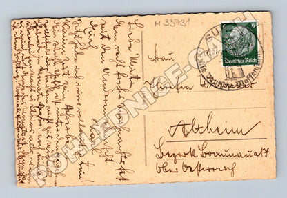 Pohlednice Německo Vánoční svíčky 1937 (M33731)
