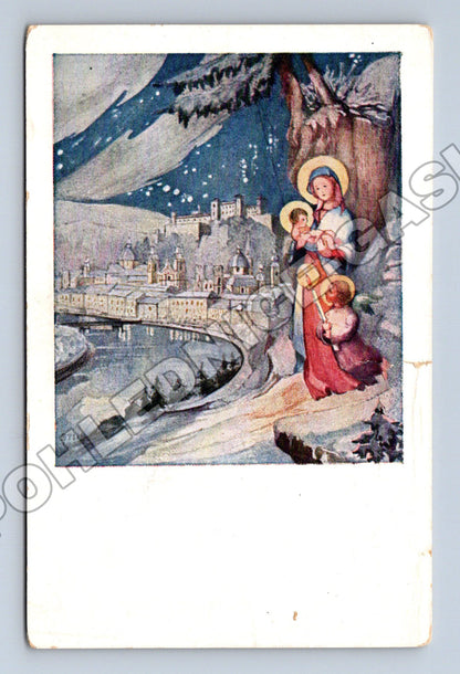 Pohlednice Rakousko Vánoční motiv Panna Marie s dítětem (M33733)