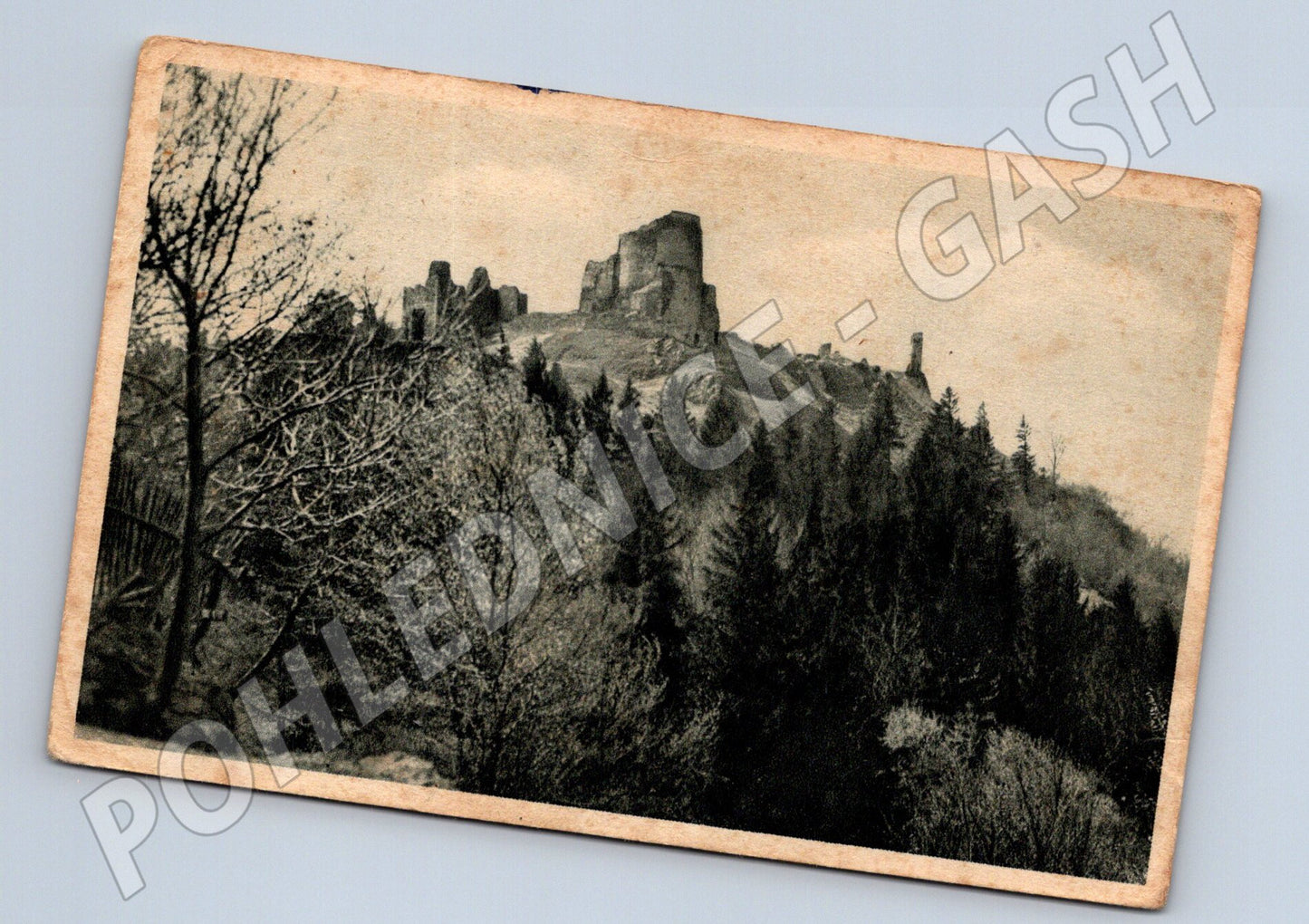 Pohlednice Lichnice zřícenina hradu (M3374)