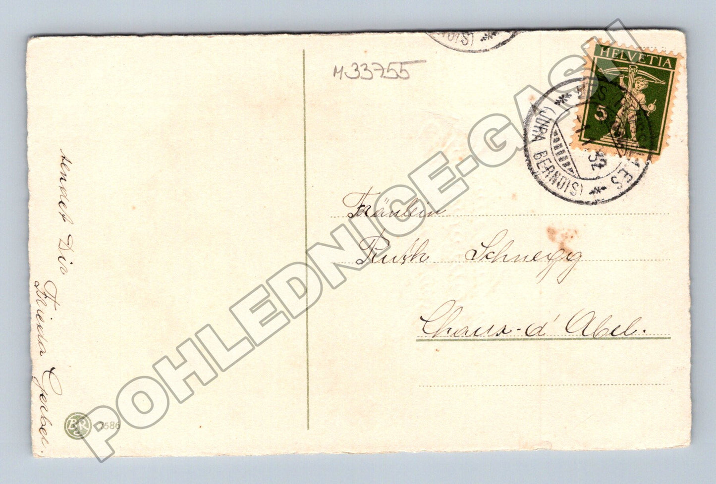 Pohlednice Švýcarsko Novoroční přání květiny 1905 (M33755)