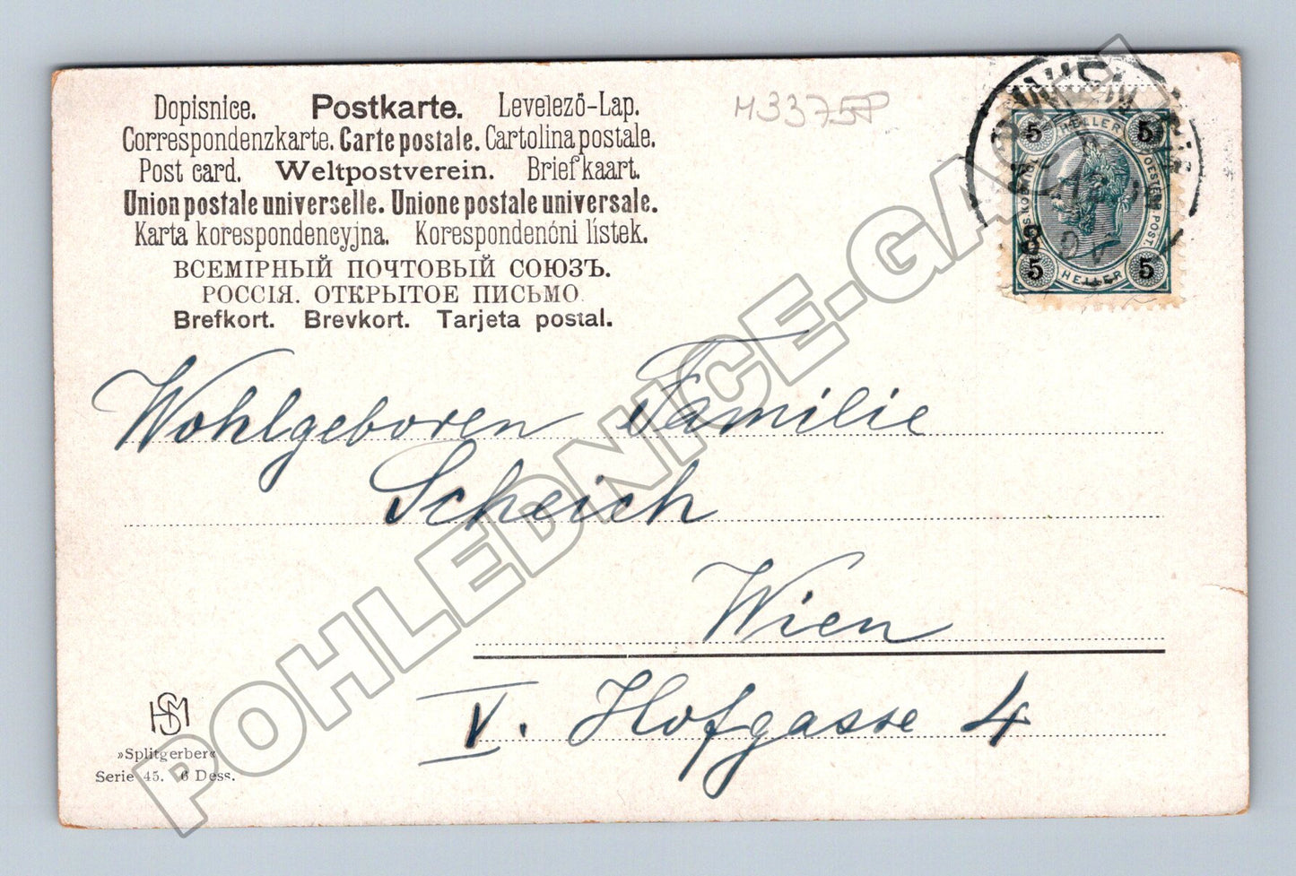 Pohlednice Rakousko zimní krajina Dům Sníh (M33758)