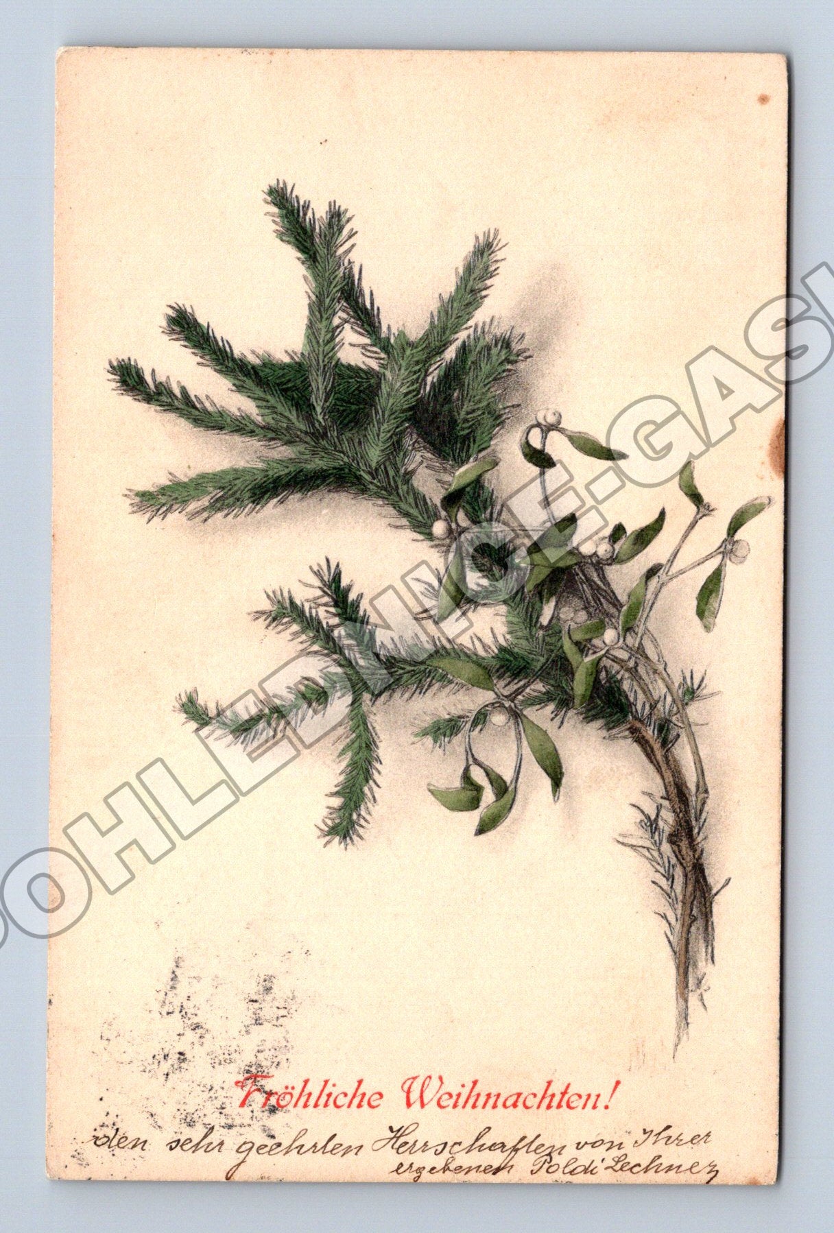 Pohlednice Rakousko vánoční motiv Fröhliche Weihnachten! (M33760)
