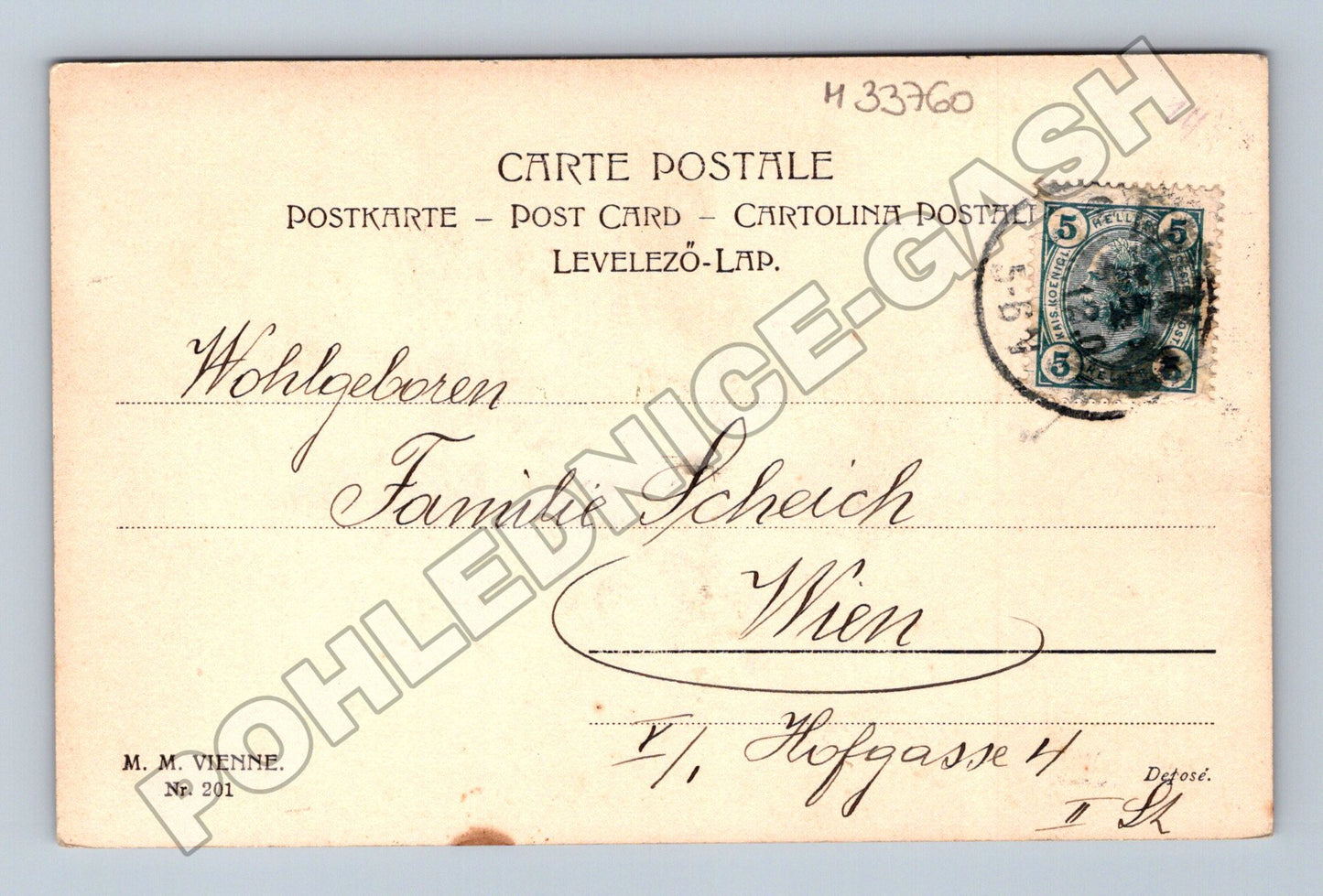 Pohlednice Rakousko vánoční motiv Fröhliche Weihnachten! (M33760)